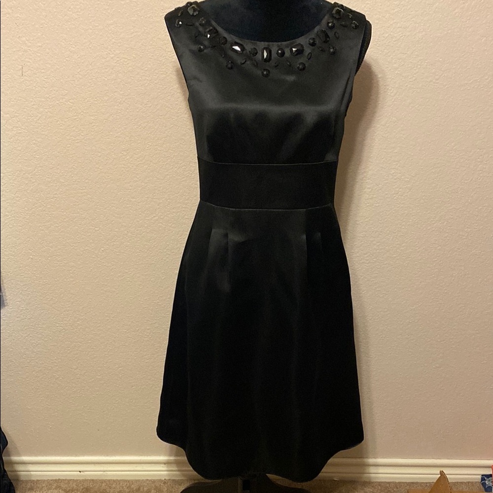 LOFT Elegant Black Sleeveless Dress